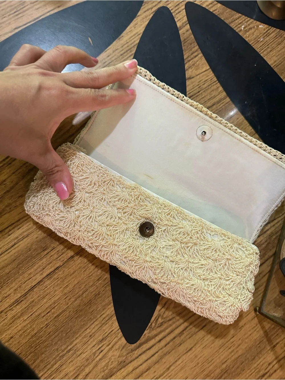 Vintage beaded clutch